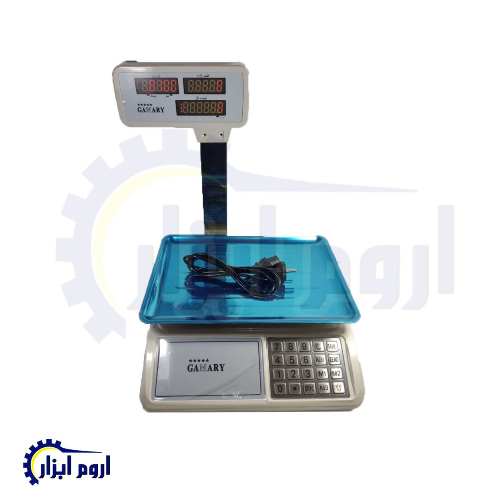 ترازو فروشگاهی 5 رقمی علمکداراستیل قمری
