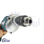 دارای توان قدرتمند 1050 وات دارای سه نظام آچاری 13 میلی‌متری تمام فلزی دارای کنترل سرعت (دیمردار) دسته جانبی ارگونومیک با چرخش 360 درجه