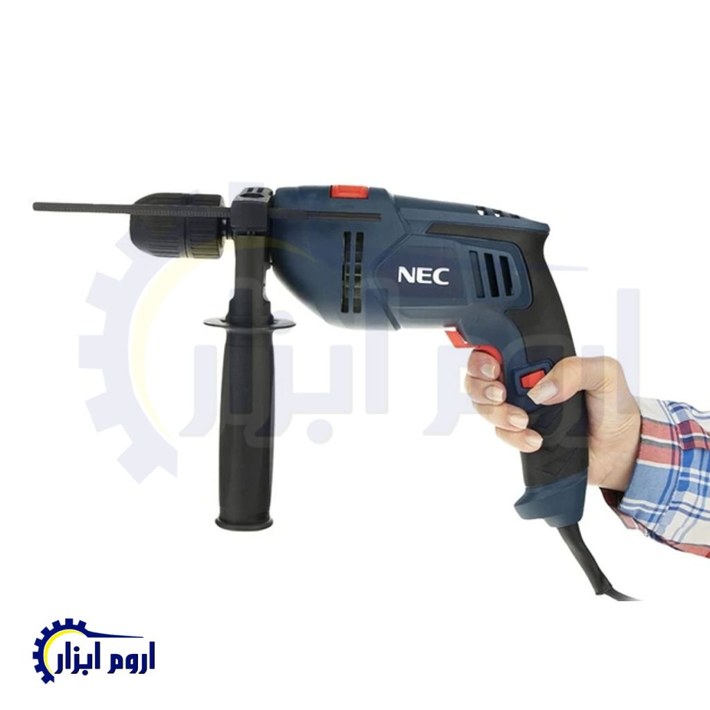 دریل چکشی 13 میلیمتری 810 وات NEC مدل 1321.