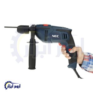 دریل چکشی 13 میلیمتری 810 وات NEC مدل 1321.