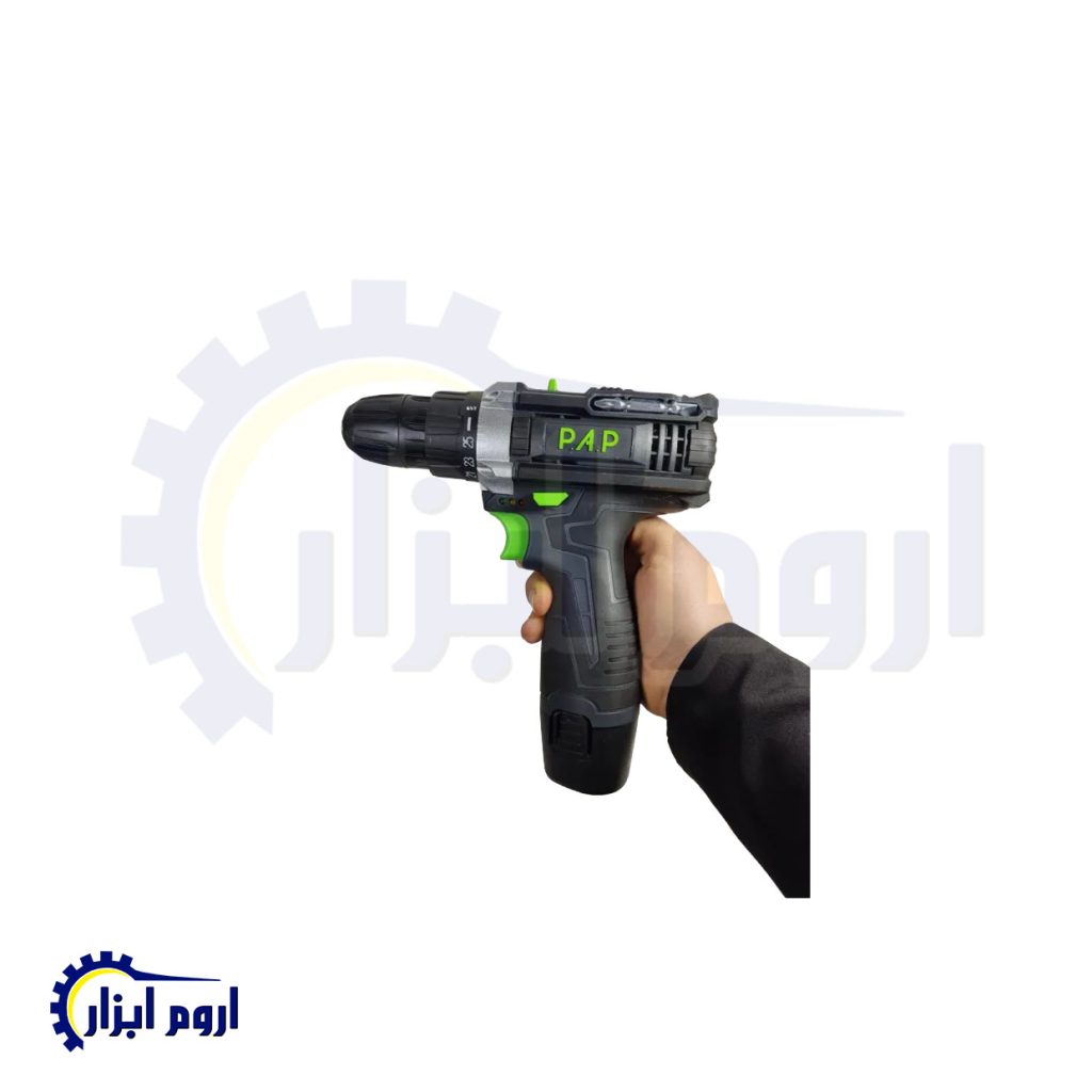 دریل شارژی تک باتری پی ای پی PAP مدل CD-1201