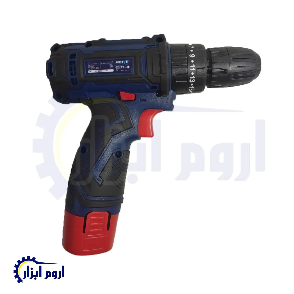 دریل شارژی چکشی 12 ولت اکتیو مدل AC-3222