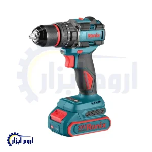 دریل شارژی چکشی رونیکس براشلس 13 میلی متری 20 ولت مدل 8670