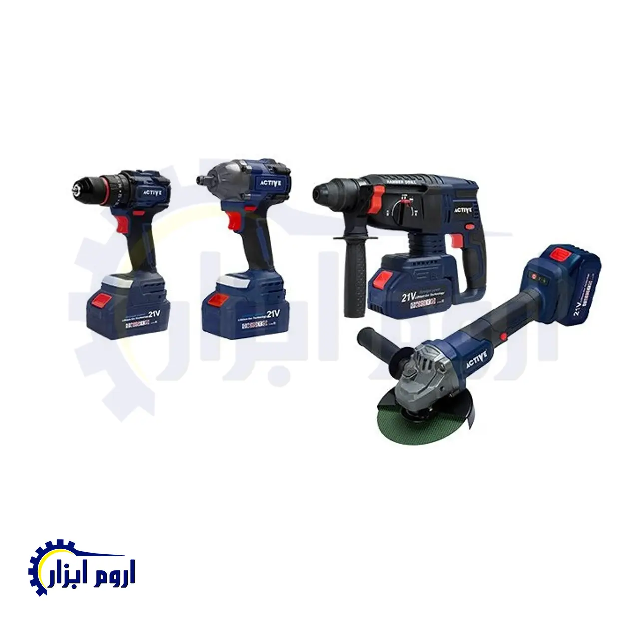کیت چهار عددی شارژی براشلس اکتیو مدل AC-3224BL