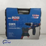 دریل شارژی دو باتری باکیف و لوازم باس BOSS