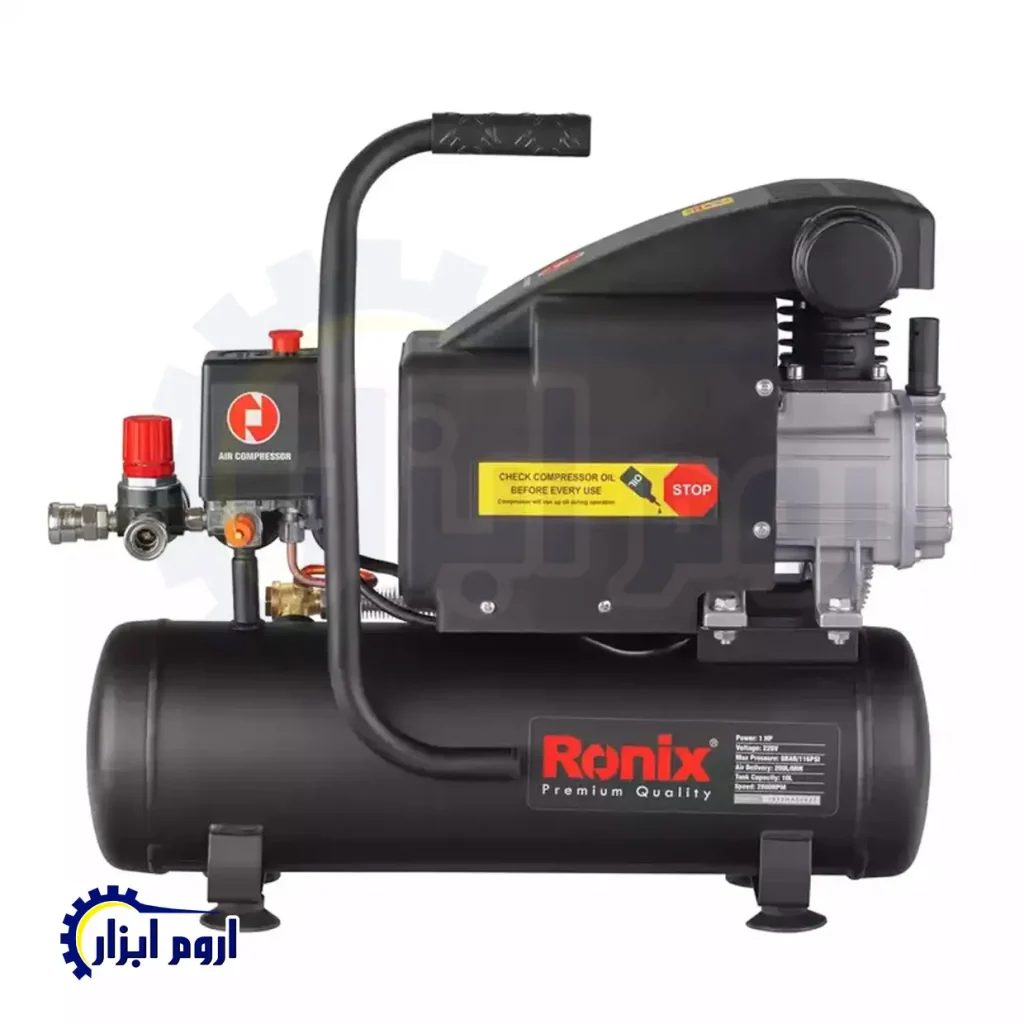 کمپرسور باد روغنی 10 لیتری رونیکس مدل RC-1010